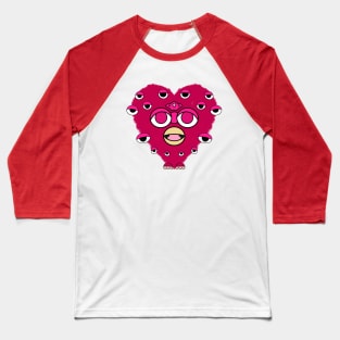 Biblically Accurate Heart Furby Baseball T-Shirt